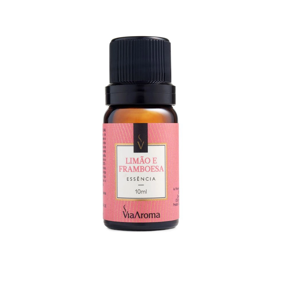 ESSENCIA VIA AROMA 10ML CLASSICA LIMAO E FRAMBOESA