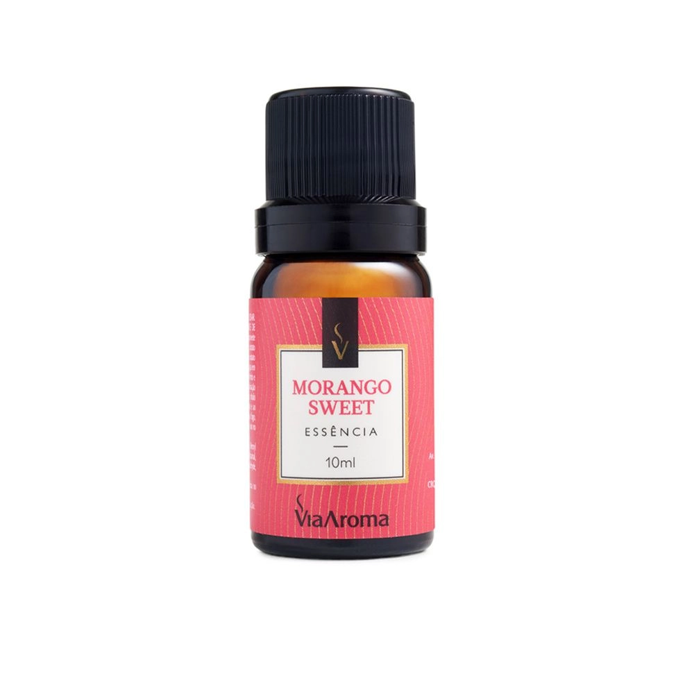 ESSENCIA VIA AROMA 10ML CLASSICA MORANGO SWEET