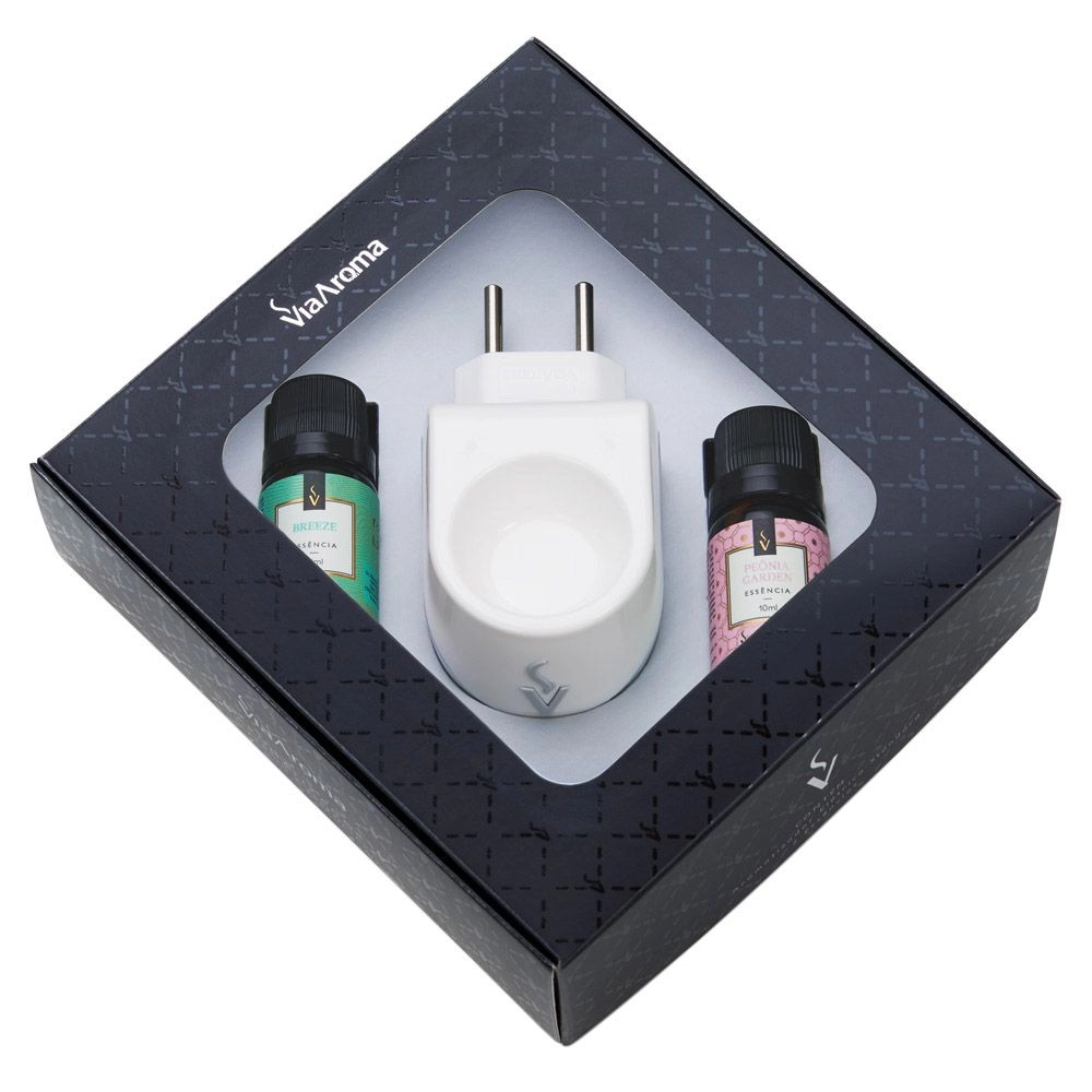 AROMATIZADOR ELETRICO KIT PRESENTE STANDARD BREEZE/PEONIA GARDEN