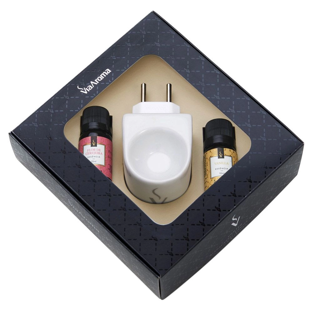 AROMATIZADOR ELETRICO KIT PRESENTE ORIGINAL FLOR DE CEREJEIRA/VANILLA